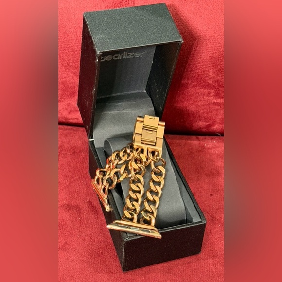 👑✅PRICE FIRM✅ Apple Watch 42mm Chunky Rose Gold Chain Bracelet. NWOT - Picture 11 of 15